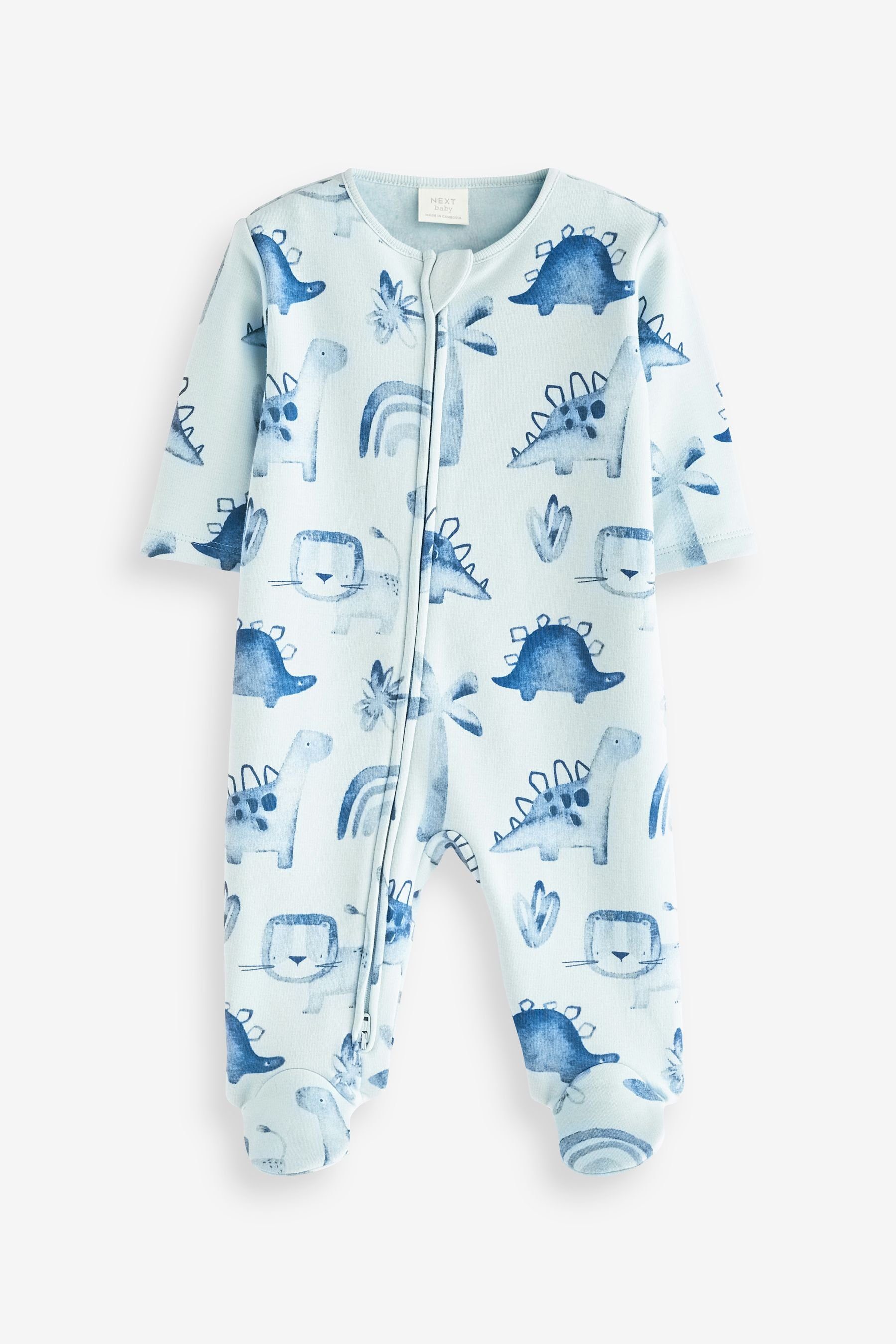 Next mit Schlafoverall Blue Baby-Schlafanzug (1-tlg) Fleece-Futter