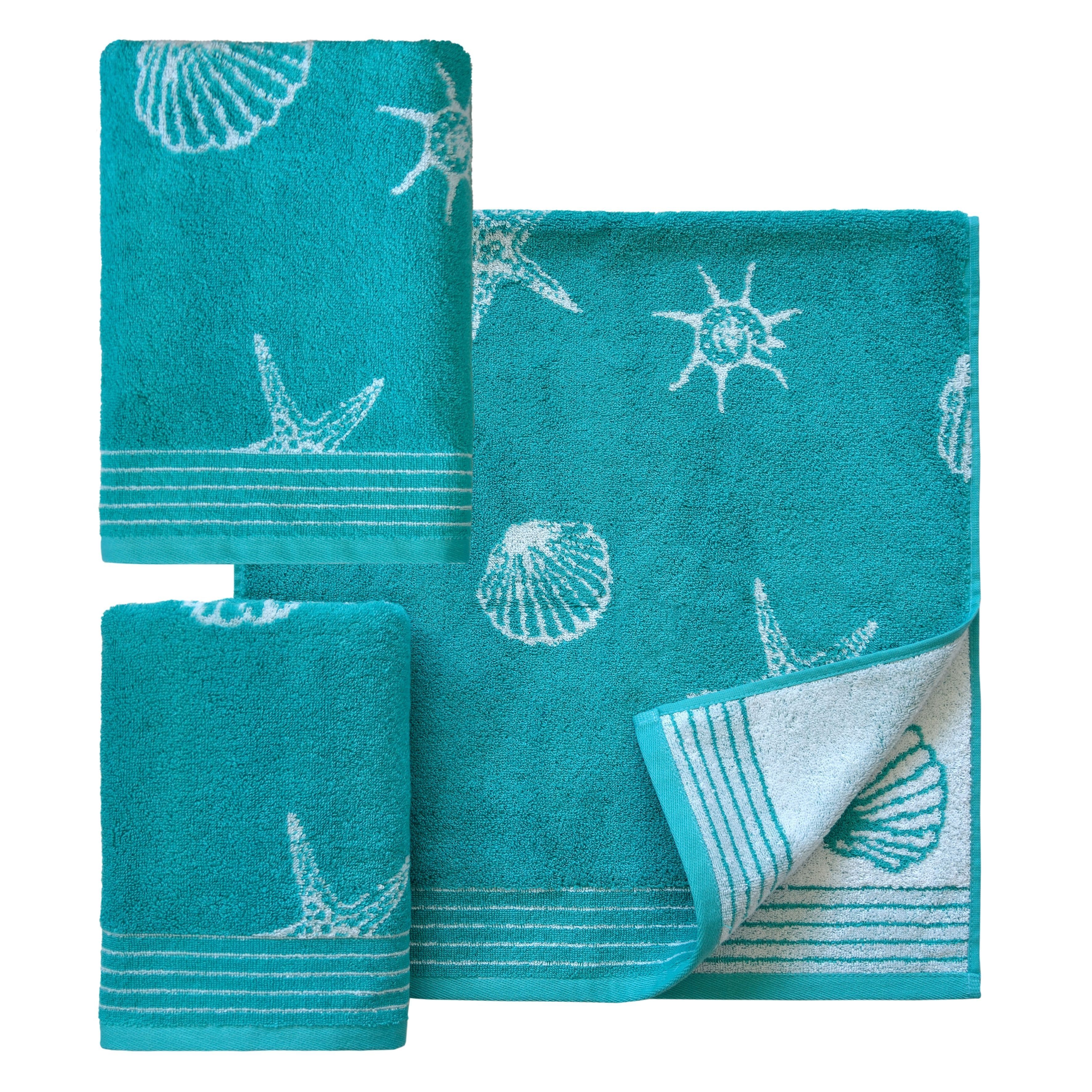 Dyckhoff Handtuch Set Seashell, Walkfrottee (Set, 3-St), mit Muschelmuster