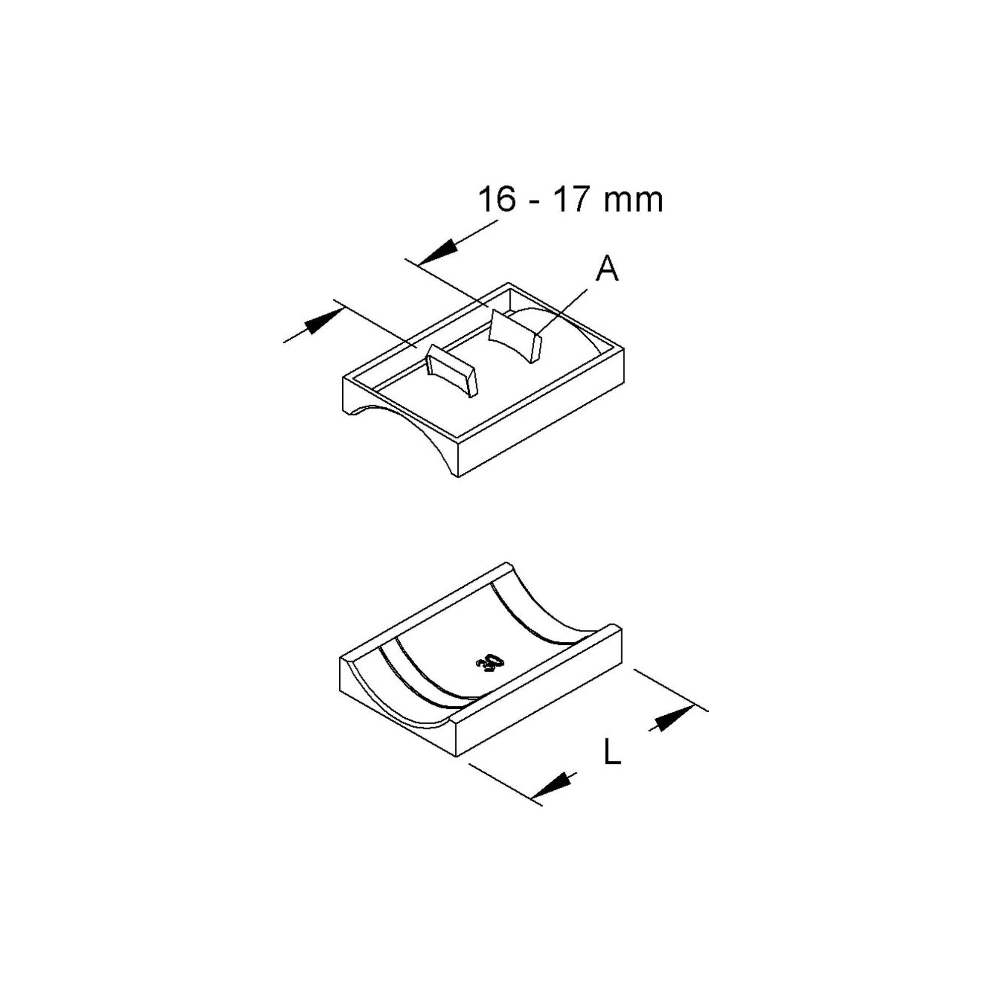 Contorion Kabelführung Niedax Gegenwanne GW 12