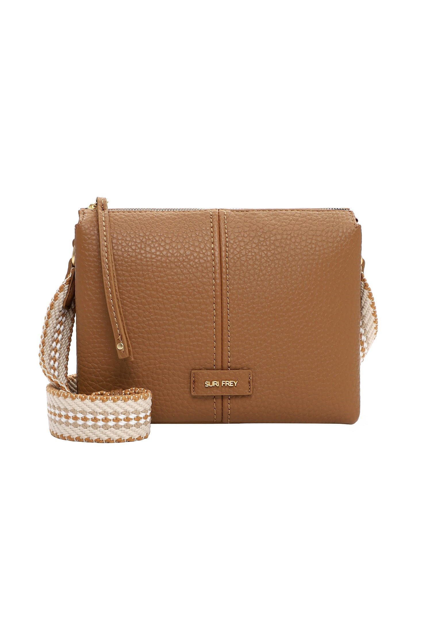 SURI FREY Umhängetasche SFY Gray, Logo Patch