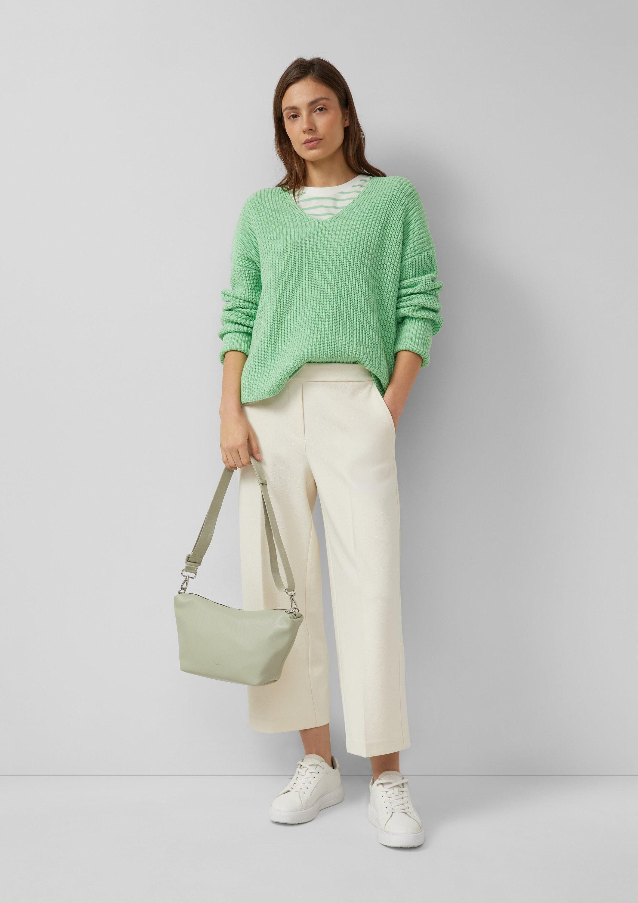 s.Oliver Umhängetasche Tasche, Crossbody-Bag in Leder-Optik mit abnehmbarem Gurt