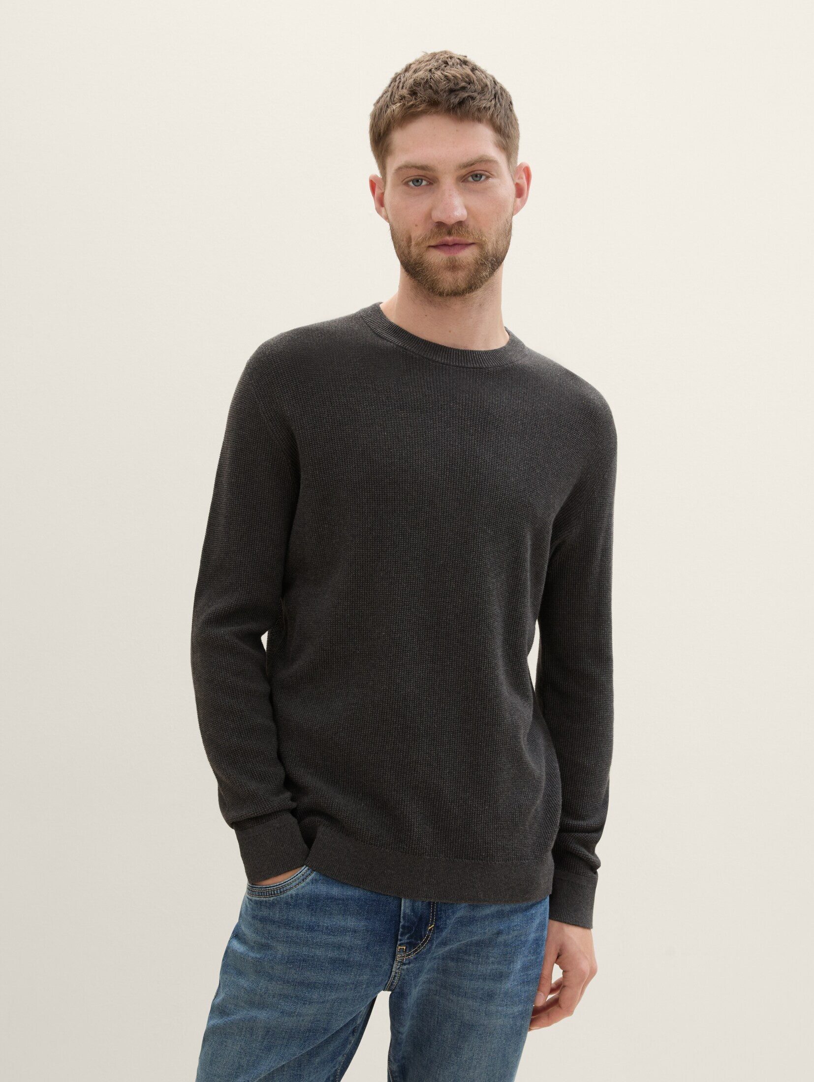TOM TAILOR Strickpullover Pullover & Strickjacken Strickpullover aus Baumwo günstig online kaufen