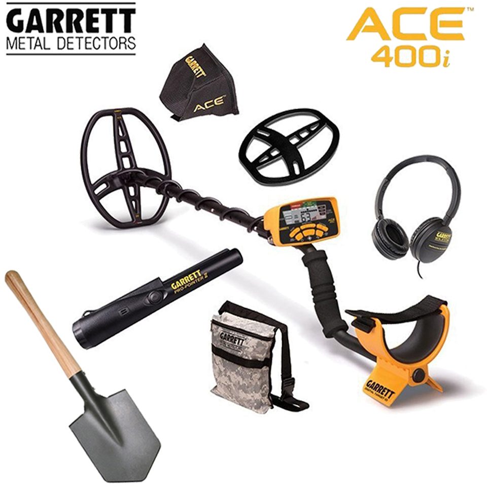 Garrett Metalldetektor Sparset Garrett ACE 400i Metalldetektor Komplettset