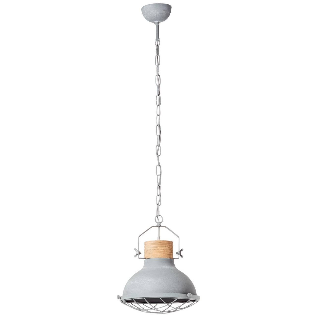 Brilliant Pendelleuchte Emma, Lampe Emma 1x E27, 33cm 40W, grau A60, Pendelleuchte Beton geeignet