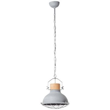 Brilliant Pendelleuchte Emma, Lampe Emma Pendelleuchte 33cm grau Beton 1x A60, E27, 40W, geeignet