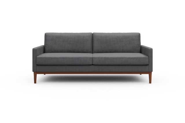 moebelfaktor Sofa Bodo 3-Sitzer, Retro-Design, elegante Linien, stabile Hol günstig online kaufen