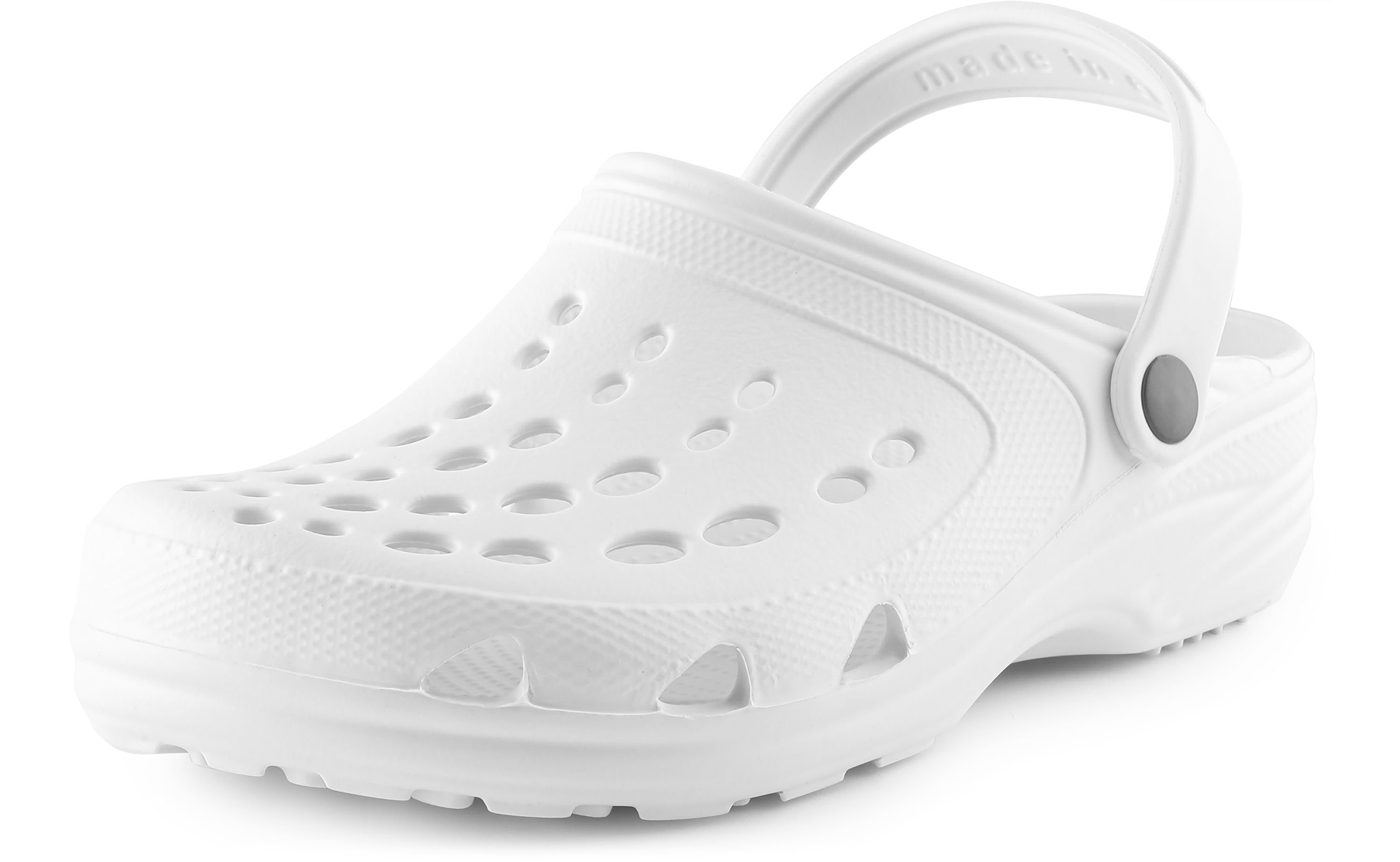 Damen und Herren leichte Eva Clogs mit Fersenriemen Gartenclogs Clog