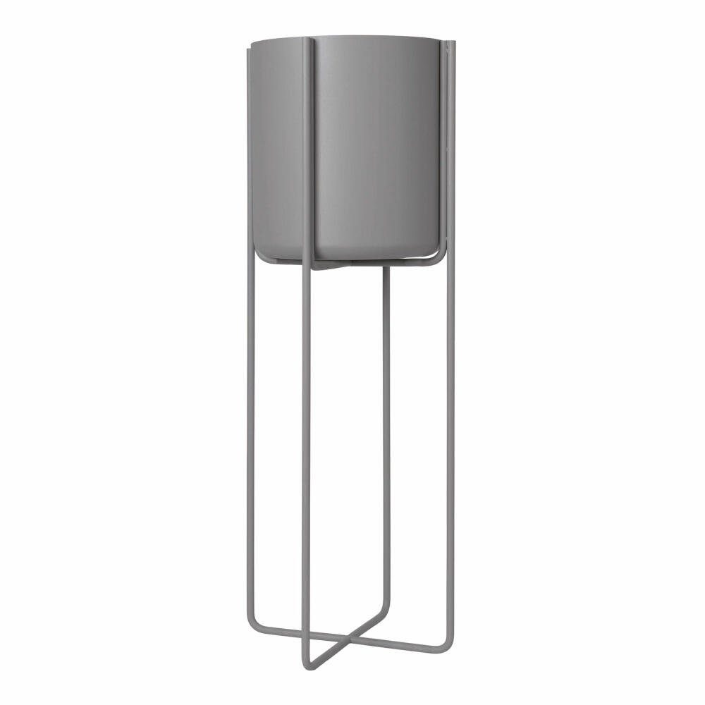 blomus Blumentopf KENA steel gray Ø günstig online kaufen