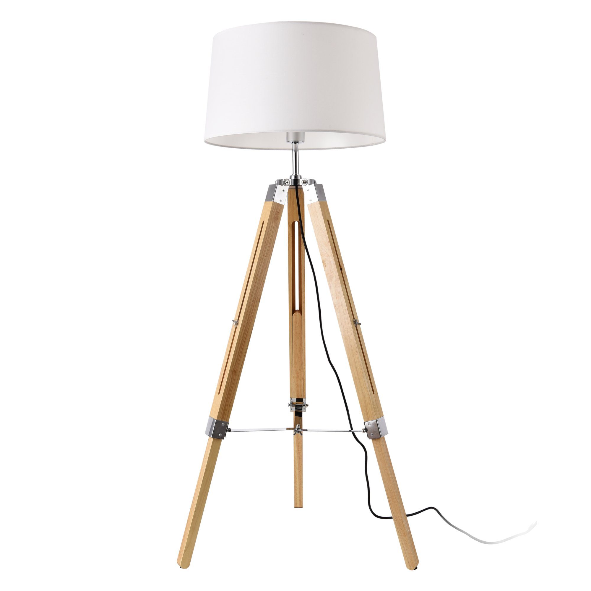 lux.pro Stehlampe, ohne Leuchtmittel, »Karlsbad« Stehleuchte 3 Fuß Leuchte Tripod weiß