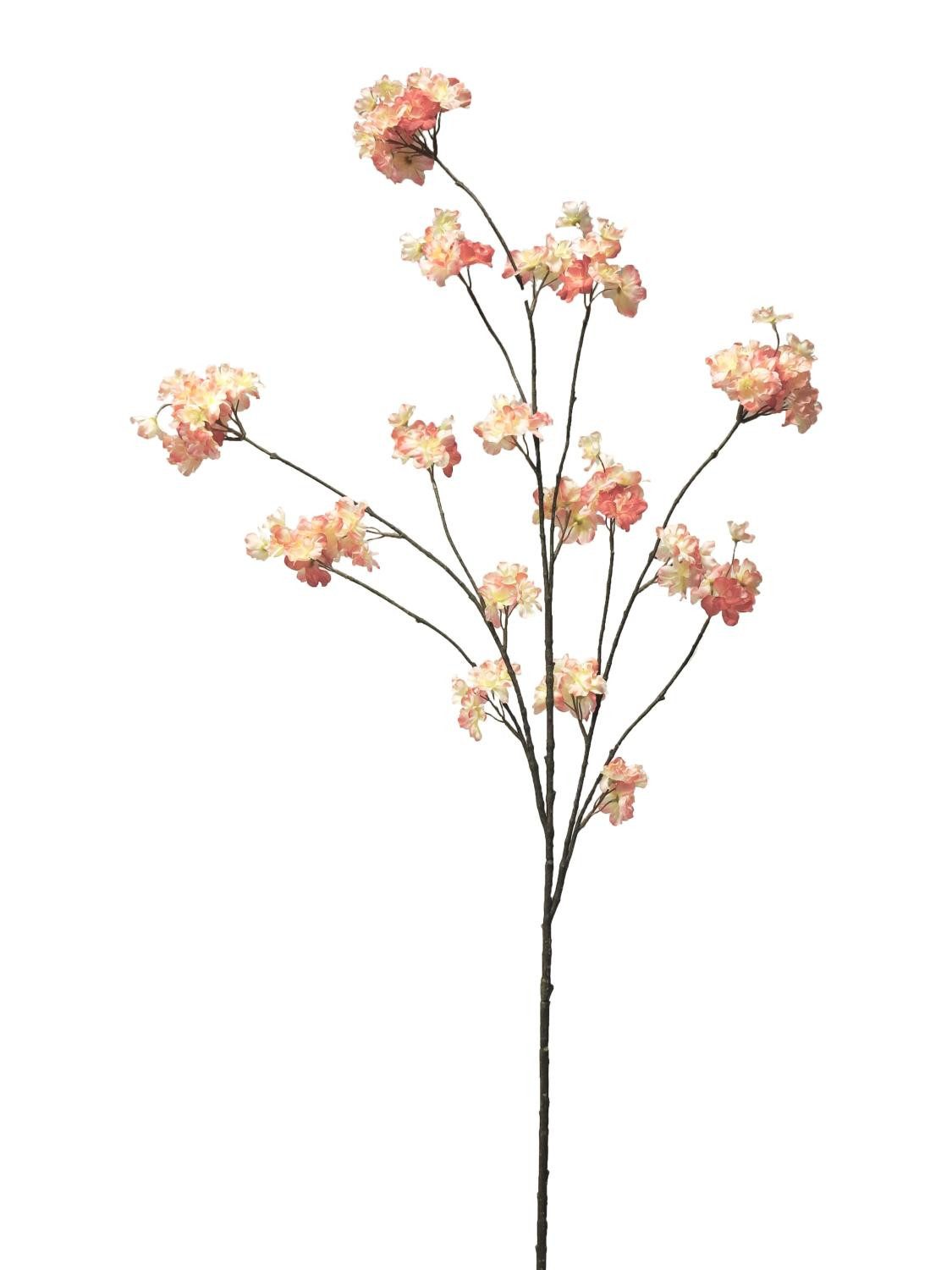 Kunstzweig Pflaume OUNALI mit Blüten, rosa-Creme, 125 cm Pflaume, artplants, Höhe 125.0 cm