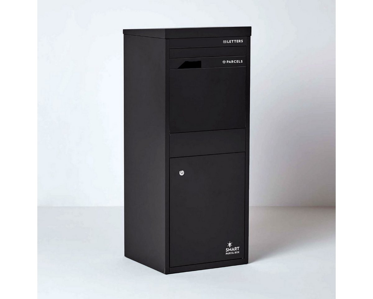 Thumbnail - Smart Parcel Box Paketbriefkasten Großer Paketbriefkasten, Entnahme hinten & vorne, schwarz