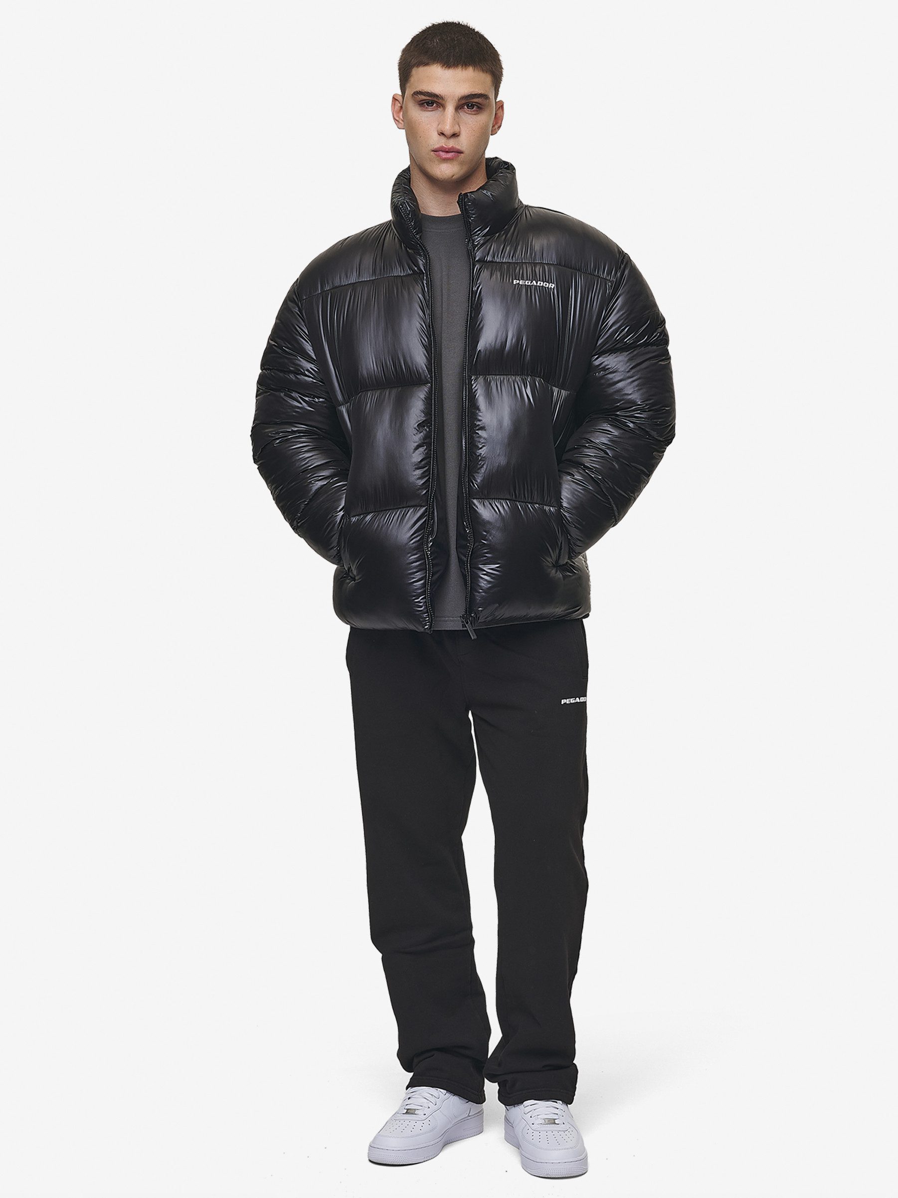 PEGADOR Winterjacke Pegador Solin Light Glossy Puffer Jacket