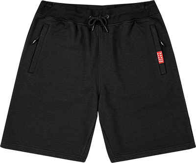 Basisstoff Shorts Lobo Herren Short Cotton Sweat Kurze Hose Bermuda Sweatpant