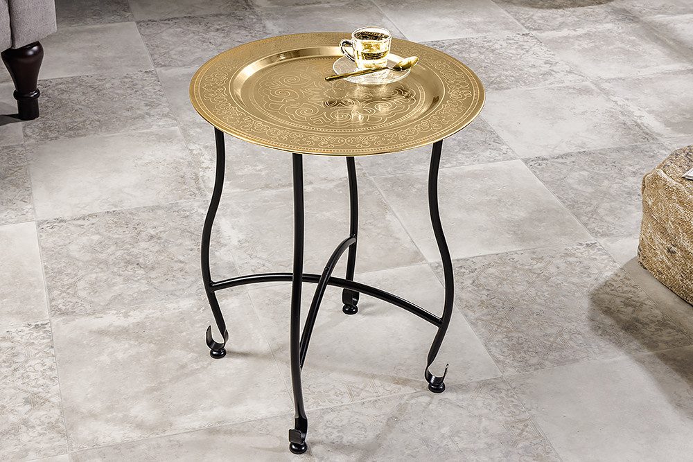riess-ambiente Beistelltisch MARRAKESCH 50cm messing gold günstig online kaufen