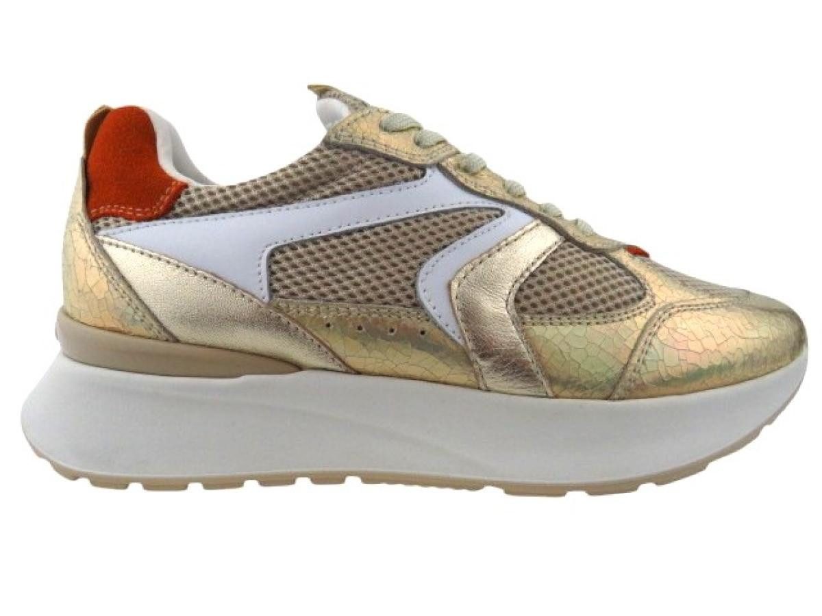 ivory beige Metallic Sneaker