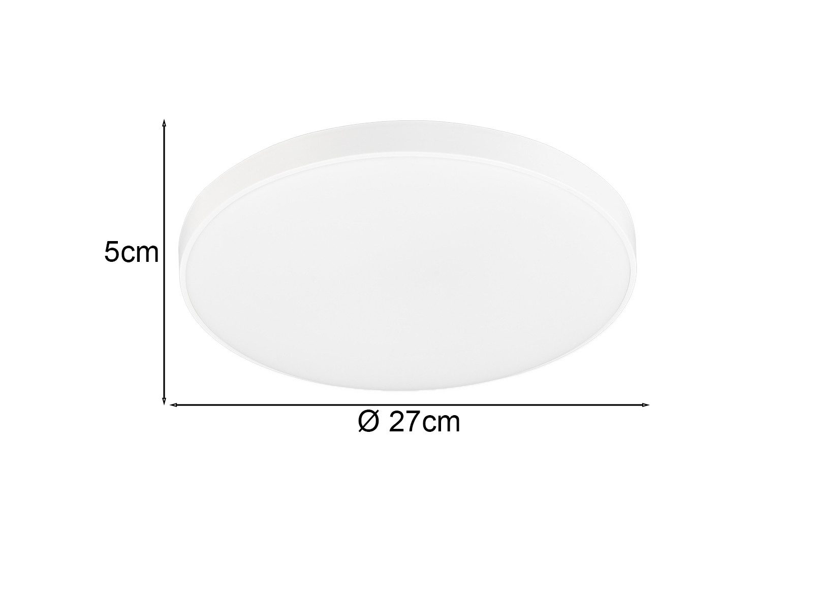 Reality Leuchten LED Deckenleuchte, LED fest integriert, Neutralweiß, flach-e klein-e Deckenlampe Badezimmer Jugendzimmer Flur Ø27cm