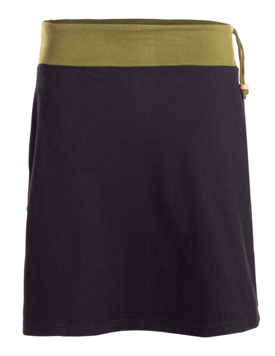 Vishes Jerseyrock Damen Mini-Rock Baumwolle elastischer Bund mit Kordel-Zug günstig online kaufen