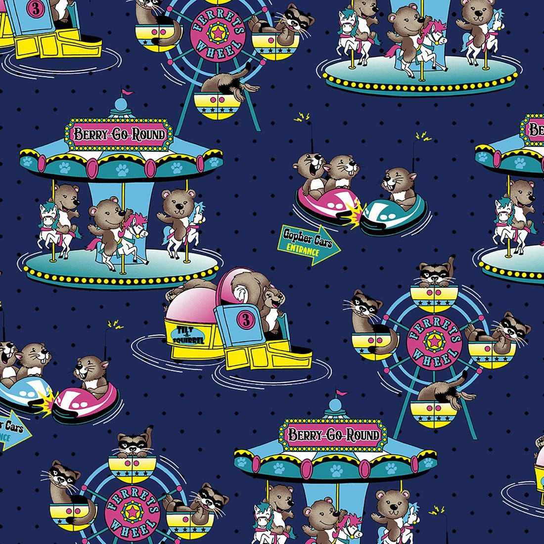 Cherokee Funktionsbluse Bunt bedruckter Damen Kasack "Carnival Critters" Kasack mit Motiv