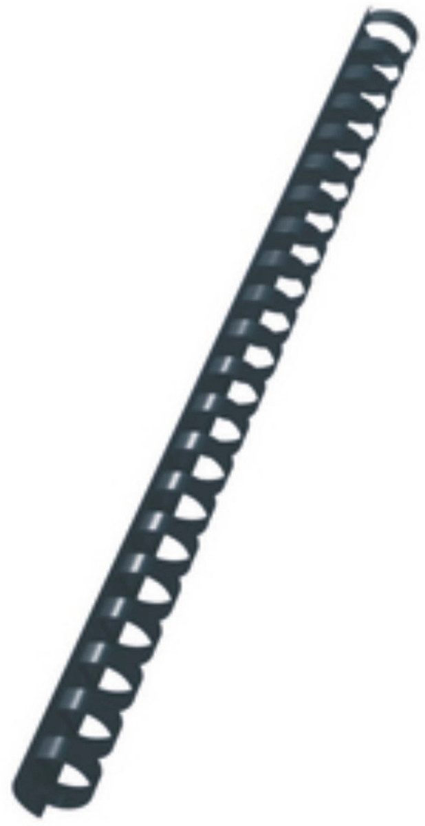 LEITZ Thermo-Bindemappe Plastikbinderücken A4 21 Ringe 16mm schwarz VE=100 Stück, (