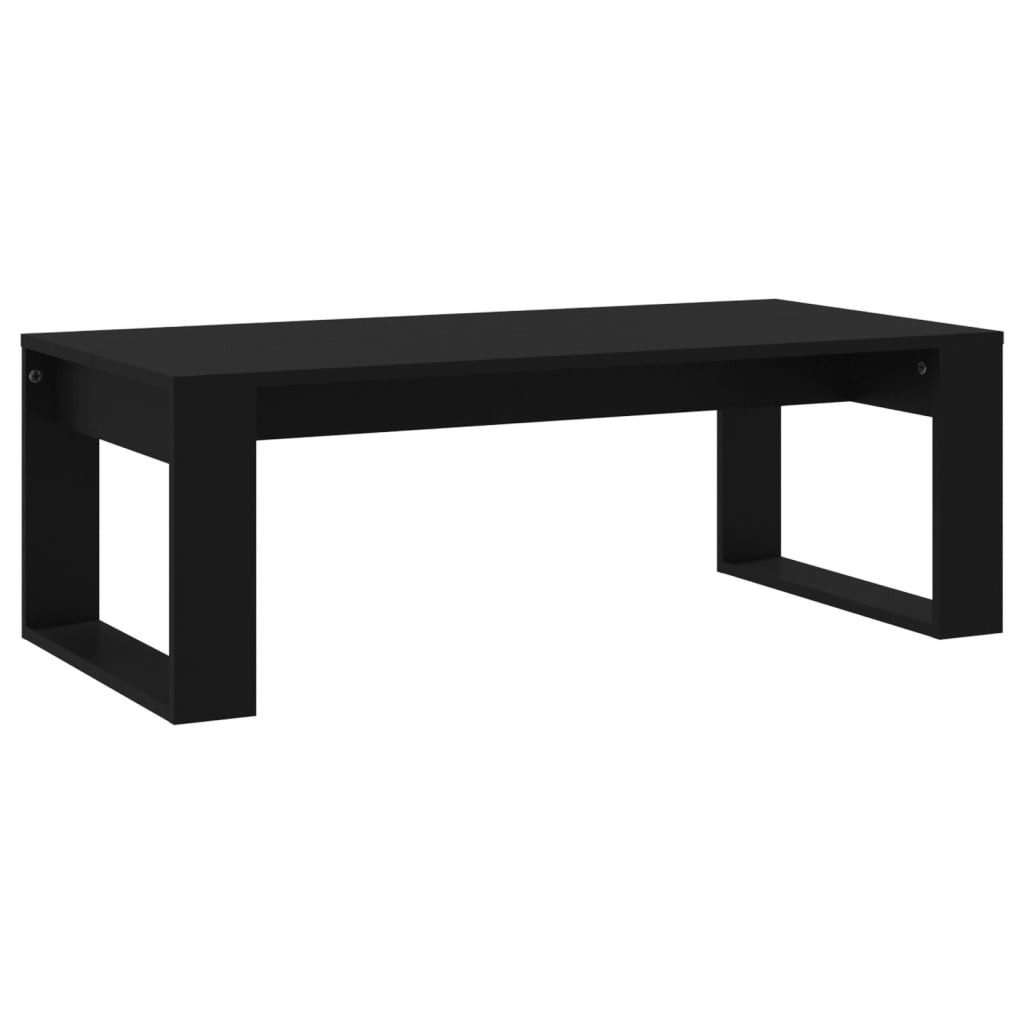 furnicato Couchtisch Schwarz 102x50x35 cm Holzwerkstoff günstig online kaufen