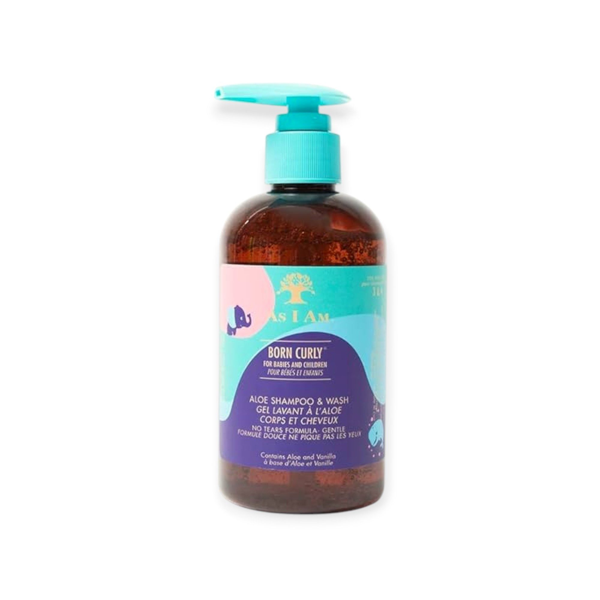 As I Am Haarshampoo Aloe Vera Kids, Für Kinder und Babys; Tränenfreie Formel
