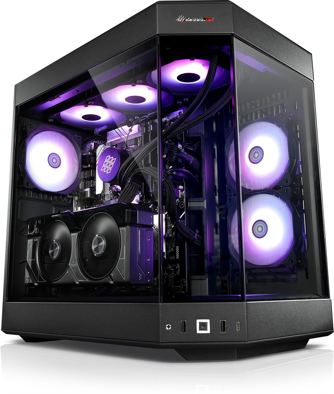 Kiebel Poseidon 14 Gaming-PC (Intel Core i7 Intel Core i7-14700KF, RTX 5070, 32 GB RAM, 2000 GB SSD, Wasserkühlung, WLAN)