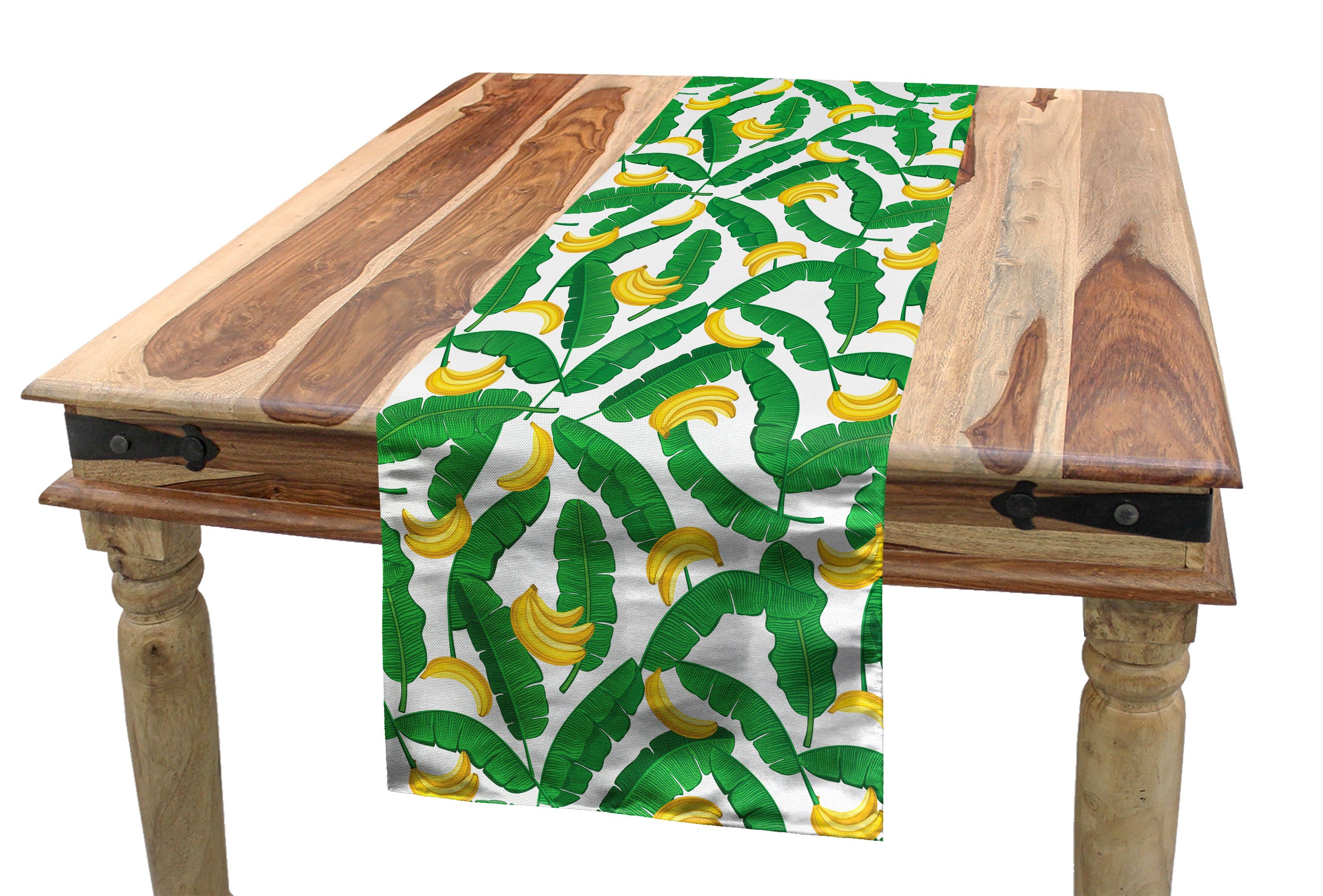 Abakuhaus Rechteckiger Dekorativer Tischläufer, Banana Art Natur Küche Tischläufer Esszimmer