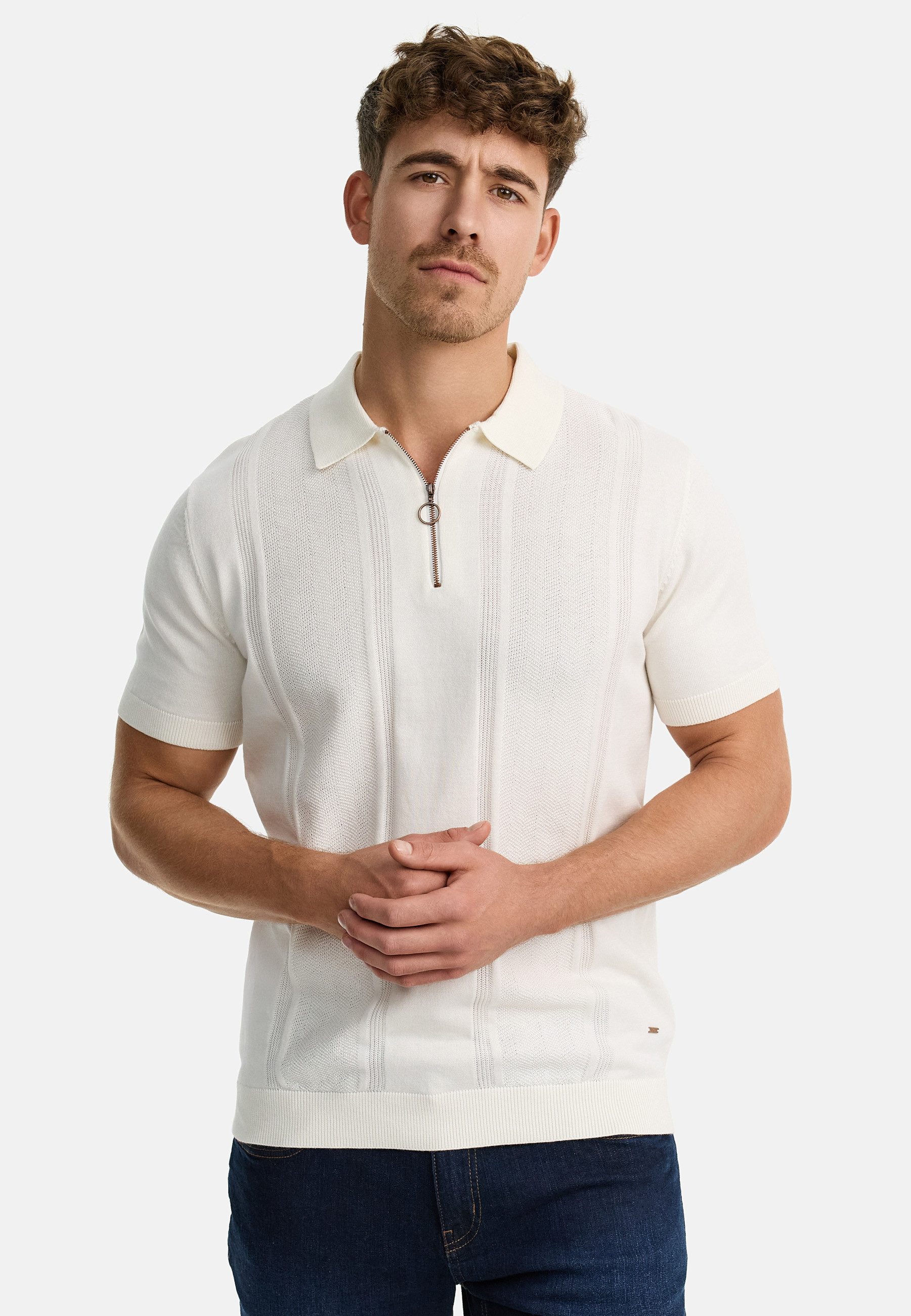 Indicode Poloshirt INSago Kurzarm-Poloshirt mit Reißverschluss günstig online kaufen