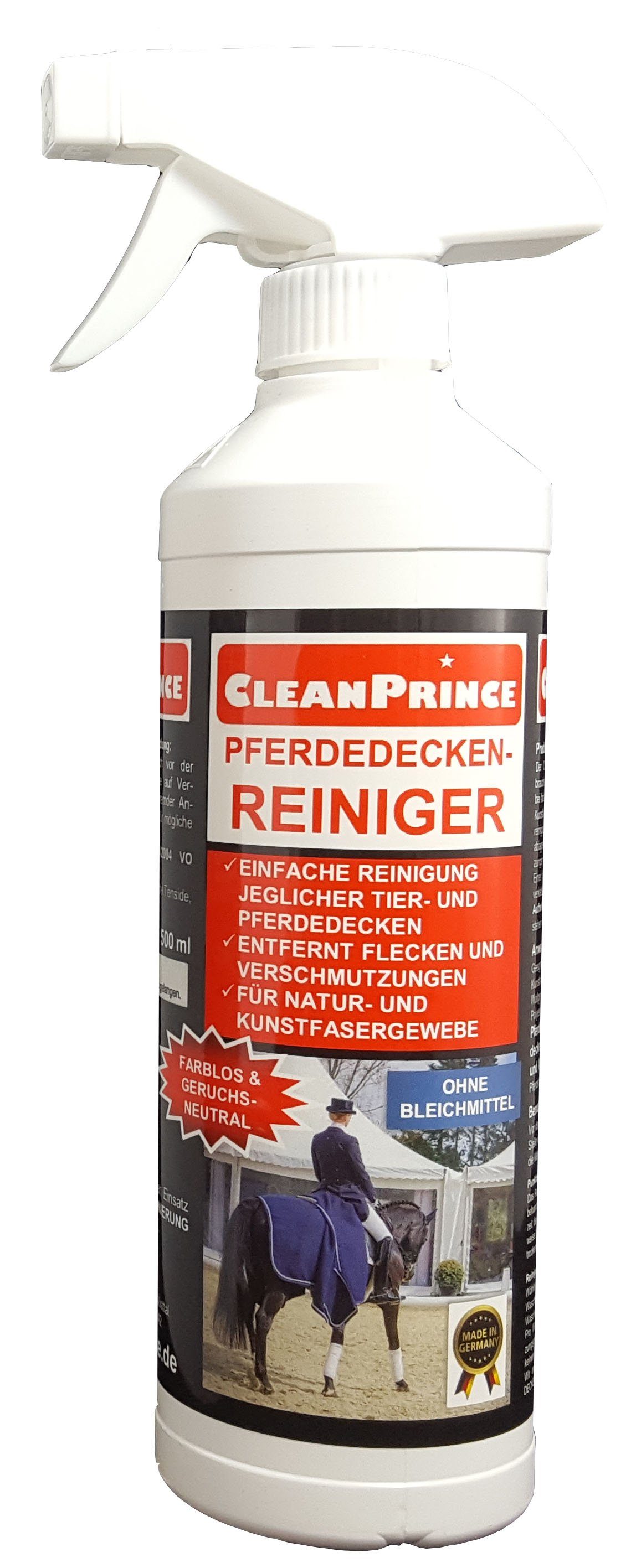 CleanPrince Pferdedecken-Reiniger Reinigungsmittel Tierdecken Pferdedecken Spezialwaschmittel (ohne Bleichmittel, geruchsneutral und unschädlich für die Tiere)