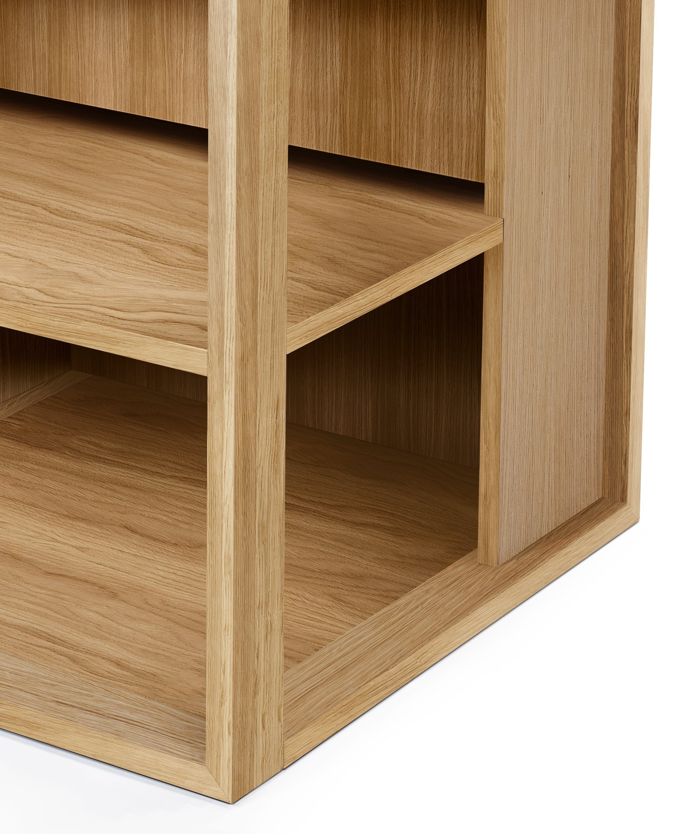 Cube, Holzfurnier Woodman Couchtisch aus Eiche