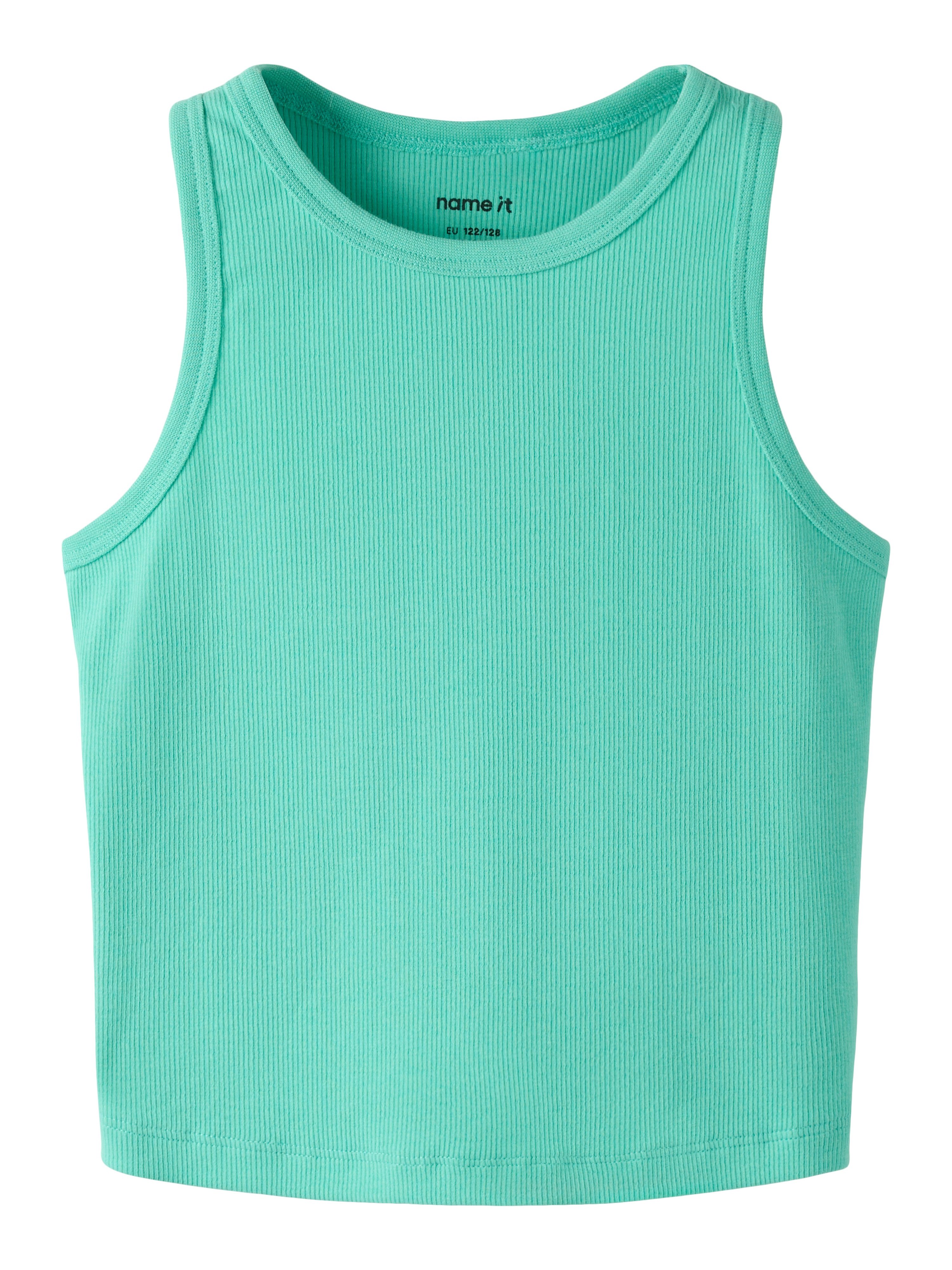 Name It Tanktop NKFNAKAL SL SHORT TOP NOOS Baumwollmischung, verkürzte Form, Jersey Rippware