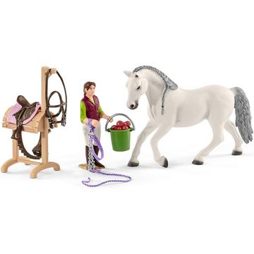 Schleich® Spielfigur Schleich 42389 Reitschule mit Reiterinnen und Pferden, ab 5 Jahren, HO, (Spar-Set)