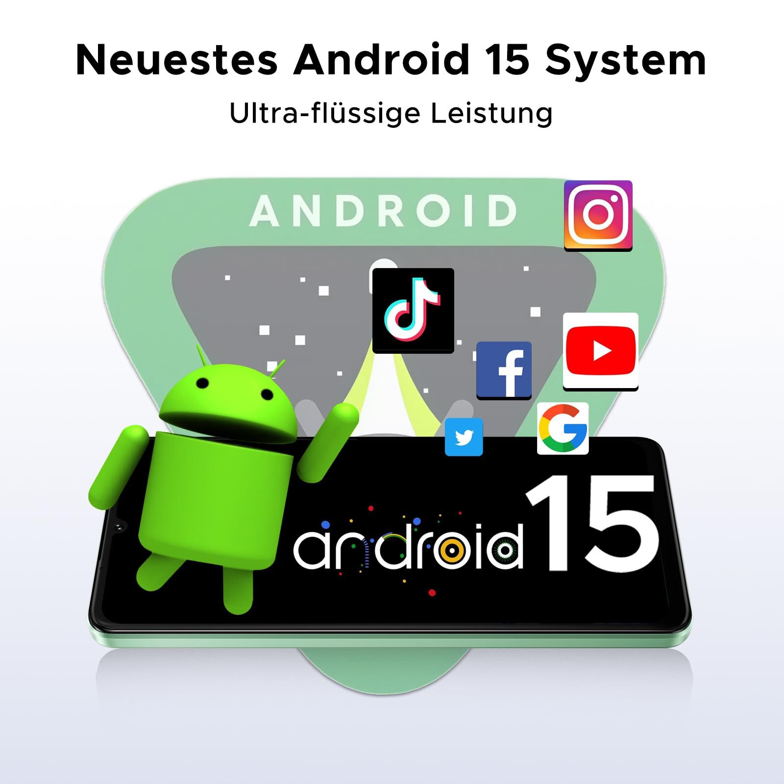 DOOGEE Note 59 Pro 5G Smartphone (17,15 cm/6.75 Zoll, 512 GB Speicherplatz, 50 MP Kamera, 5G, Android 15, 36(12+24)GB+512GB /2TB, 6.75" HD 120Hz, NFC)