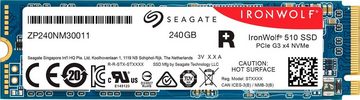 Seagate IronWolf® 510 interne SSD (240 GB) 2450 MB/S Lesegeschwindigkeit, 290 MB/S Schreibgeschwindigkeit, Inklusive 3 Jahre Rescue Data Recovery Services