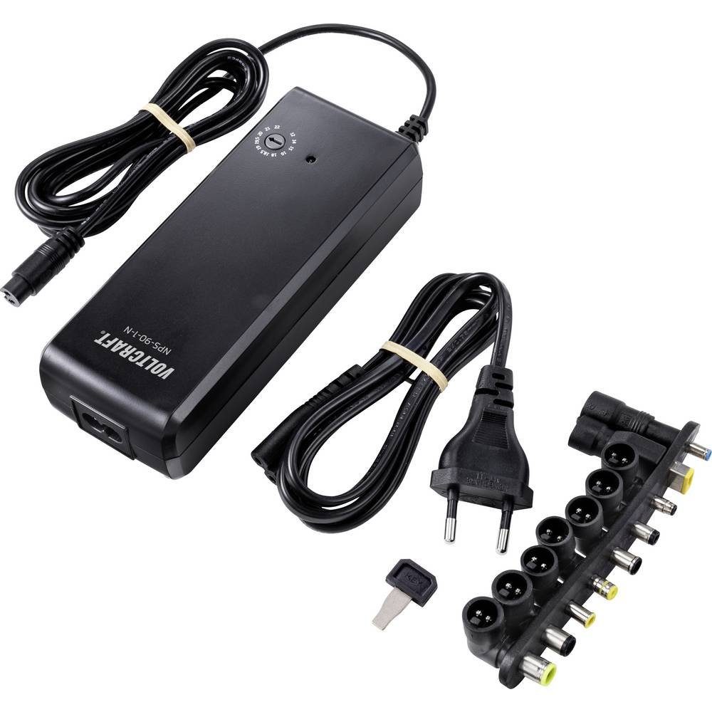 VOLTCRAFT Notebook-Netzteil VC-11332650 Notebook-Netzteil (Ausgangsspannung regelbar)