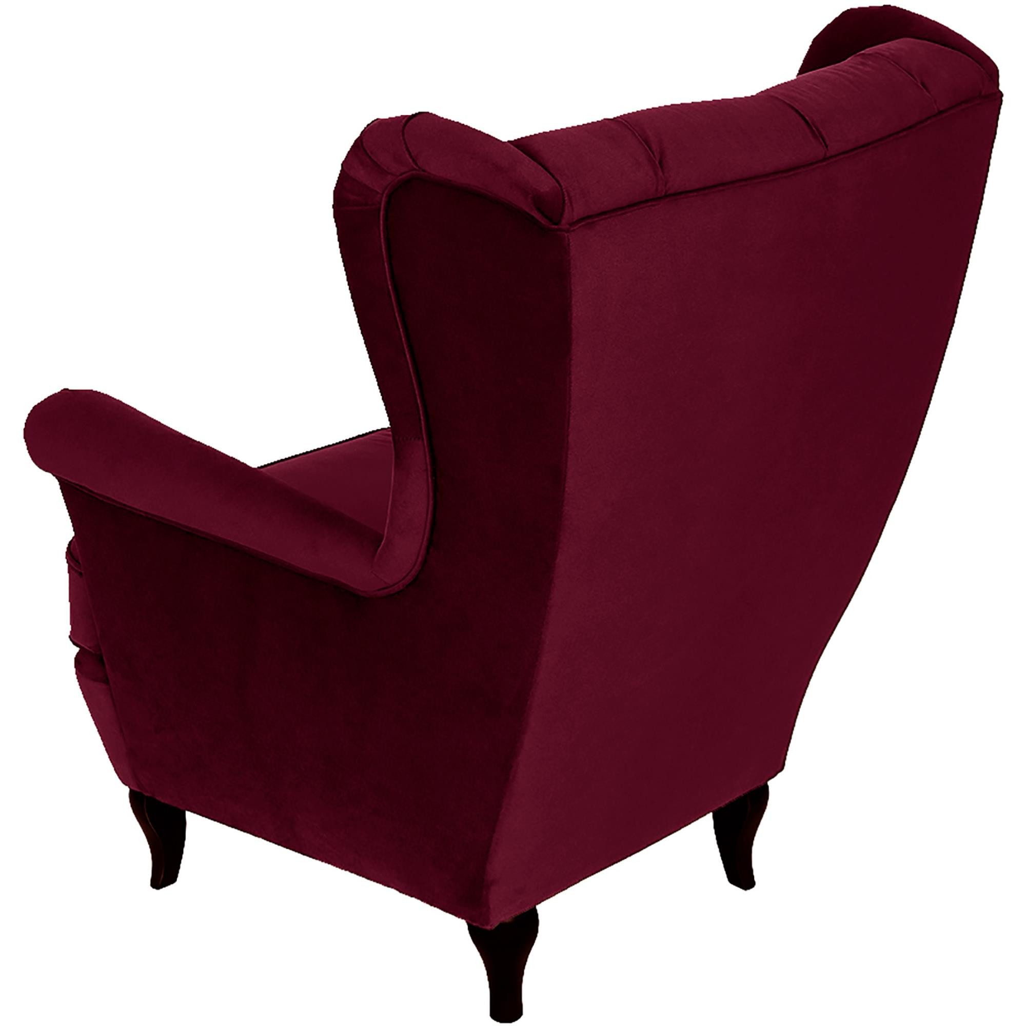 Beautysofa Ohrensessel Sessel FALCO Chesterfield Wohnzimmersessel Fernsehsessel – Bild 5 von 5