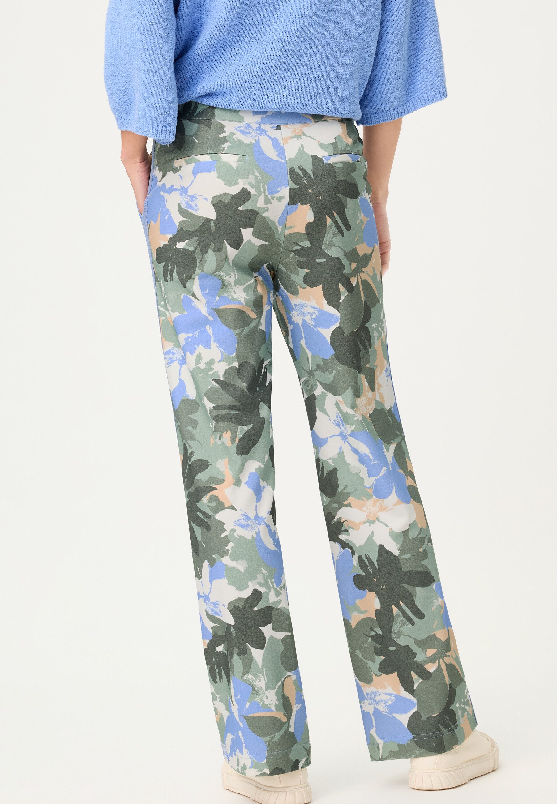 Olsen Stoffhose Hose mit Allover-Dessin günstig online kaufen