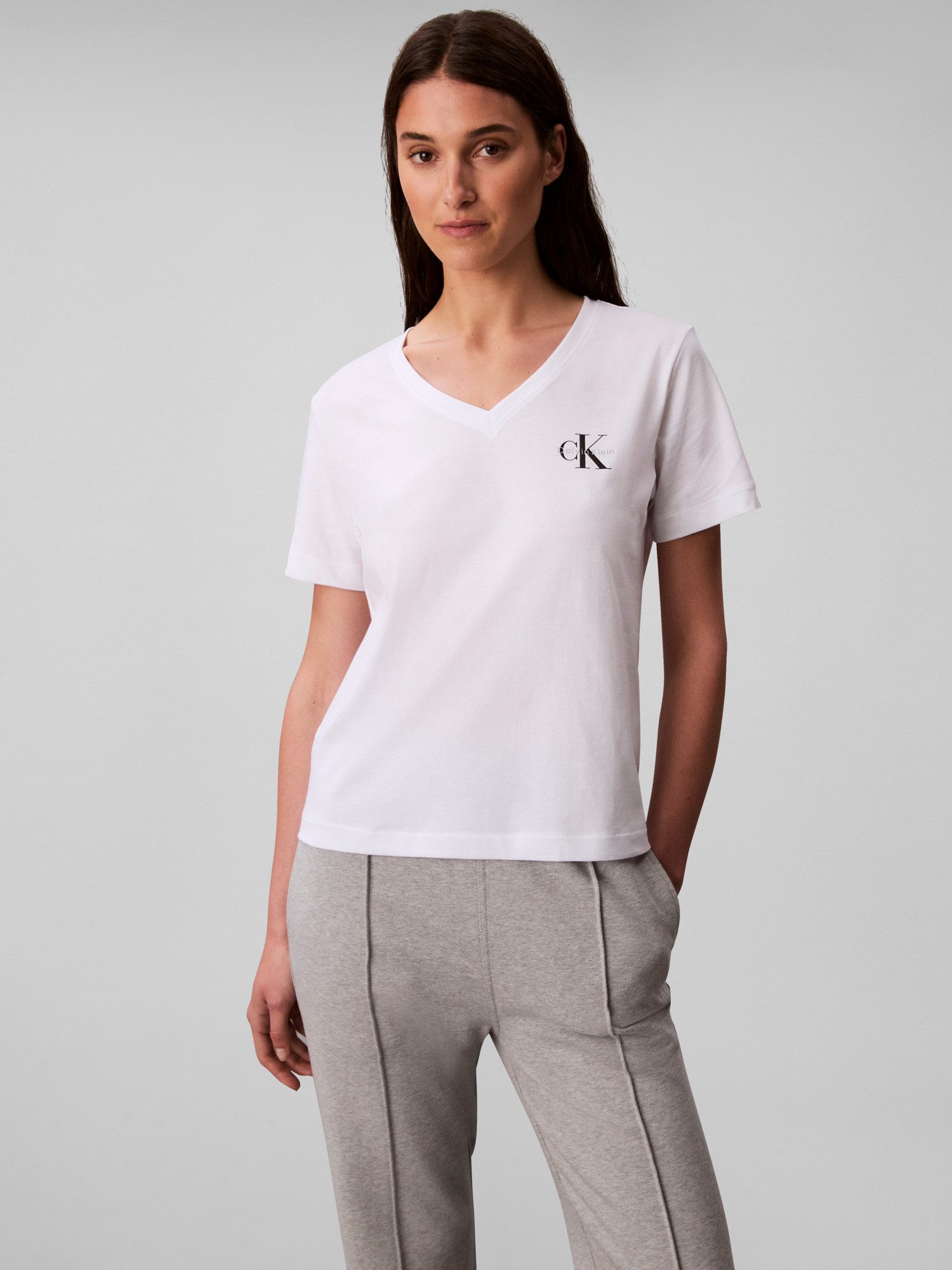 Calvin Klein Jeans T-Shirt (Packung, 2-tlg., 2er-Pack) Mit V-Ausschnitt günstig online kaufen