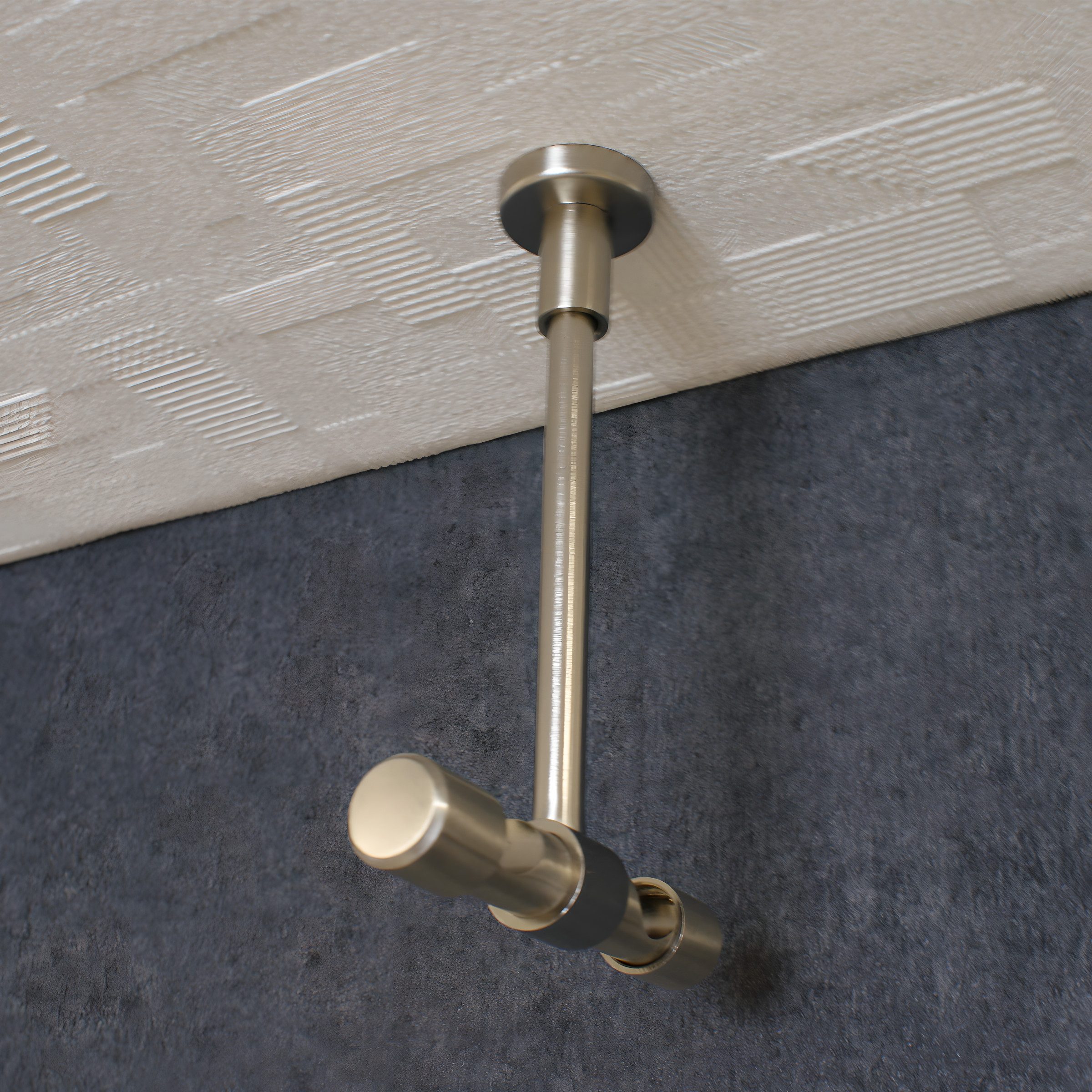 iso-design Deckenträger für Gardinenstangen Deckenhalter 20 mm 2-läufig mit großem Deckenabstand, Träger kürzbar, 20 mm Gardinenstangen, Deckenabstand mit Metal – Bild 5 von 5