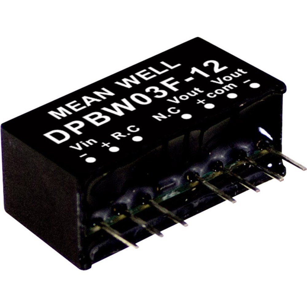 MeanWell Spannungswandler MEAN WELL DPBW03F-12 DC/DC-Wandlermodul 125 mA 3 W Anzahl Ausgänge:, (DPBW03F-12)