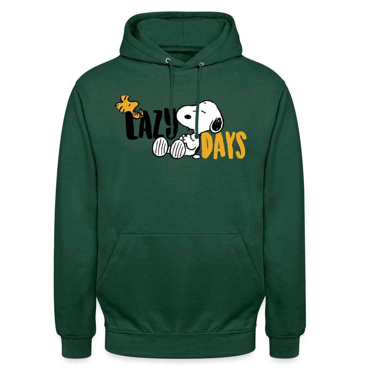 Spreadshirt Hoodie Peanuts Snoopy Lazy Days Chillen Unisex Hoodie (1-tlg)