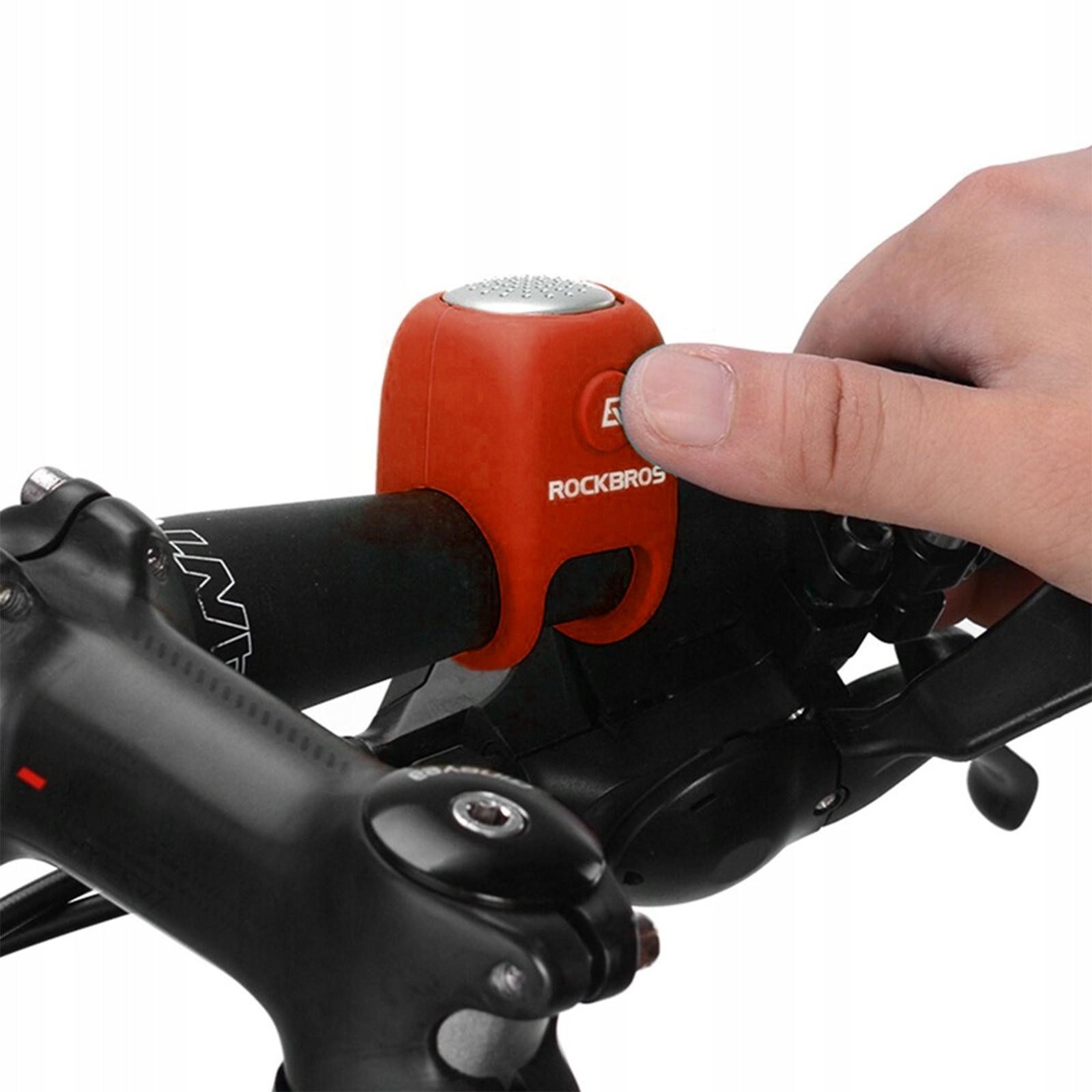 ROCKBROS Fahrradklingel MTB Rennrad E-Bike Lenker Fahrradklingel, Elektrische Hupe Laut Mini Alarm Signal Klingel