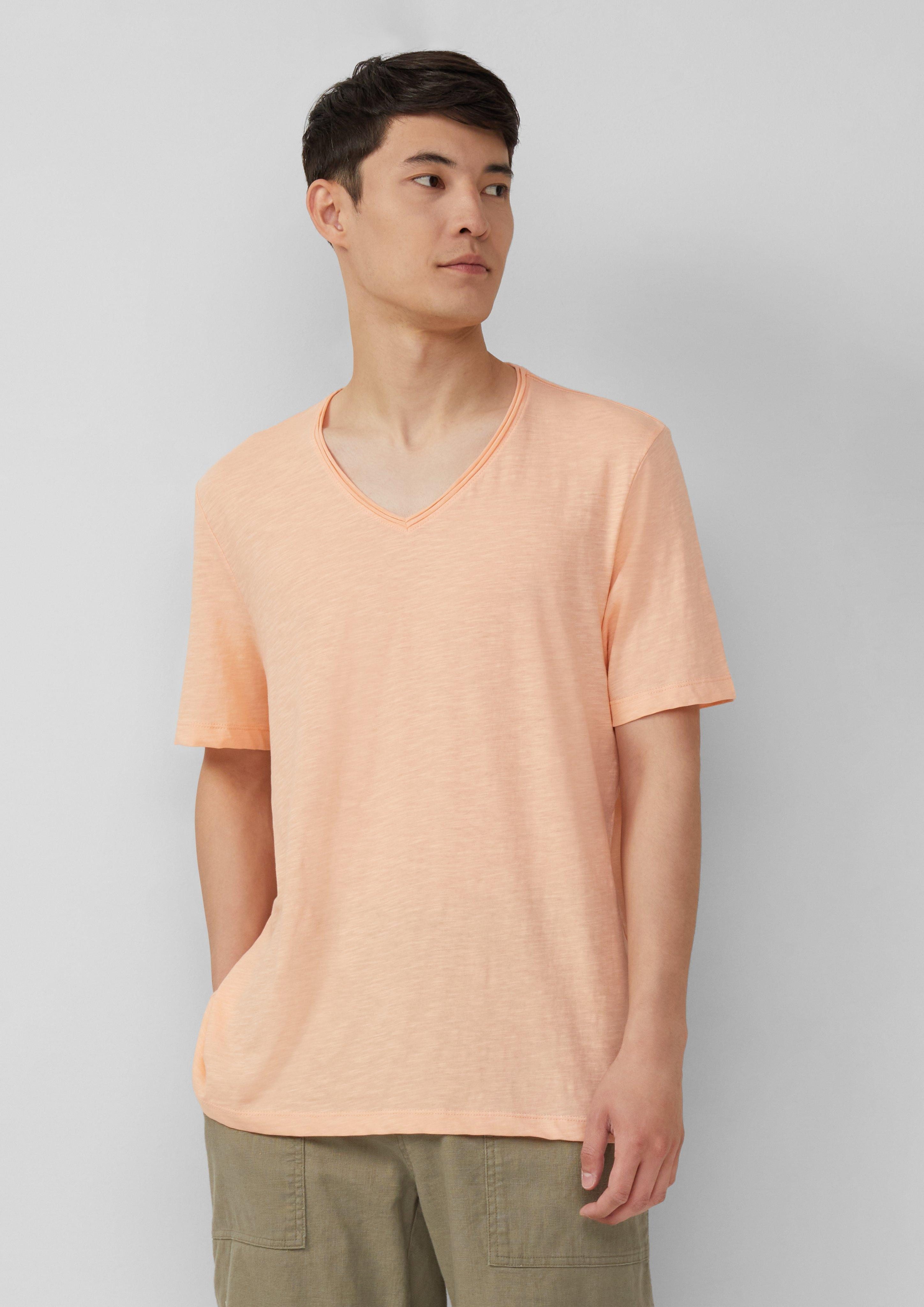 s.Oliver Kurzarmshirt Luftiges T-Shirt mit V-Ausschnitt günstig online kaufen