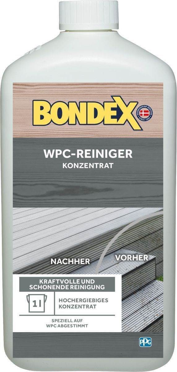 Bondex BONDEX WPC-Reiniger-Konzentrat 1L, oberflächenschonend, Grundreinigung Holzreiniger