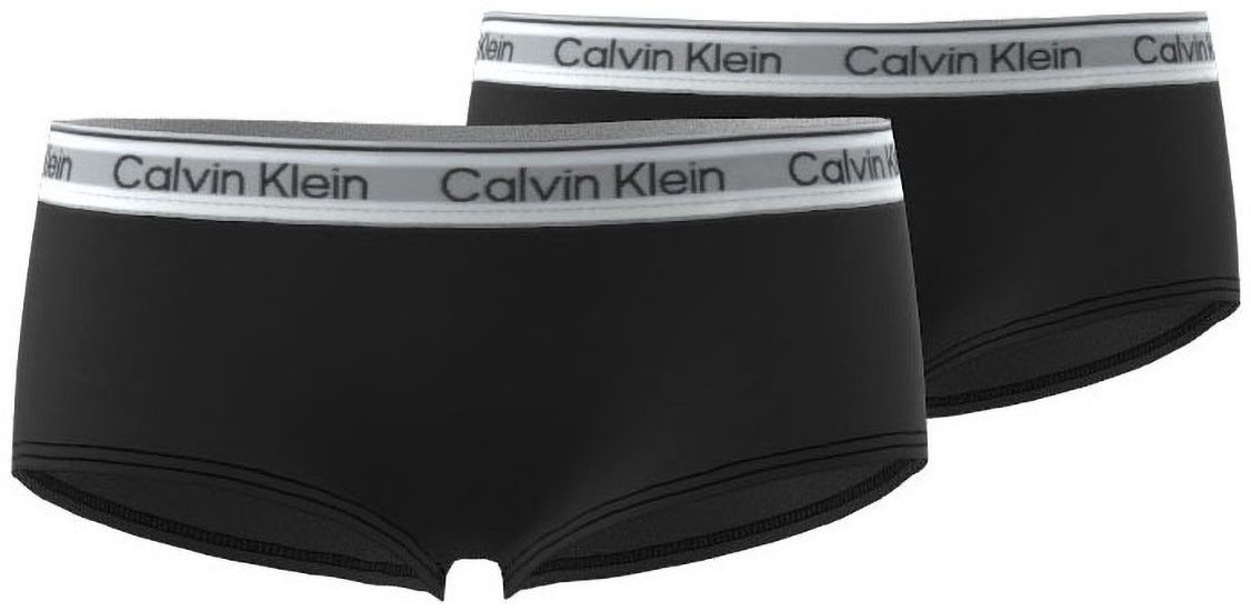 Calvin Klein Underwear Hipster 2PK SHORTY (Packung, 2er-Pack) Mit Markennamen auf dem Bund, für Kinder