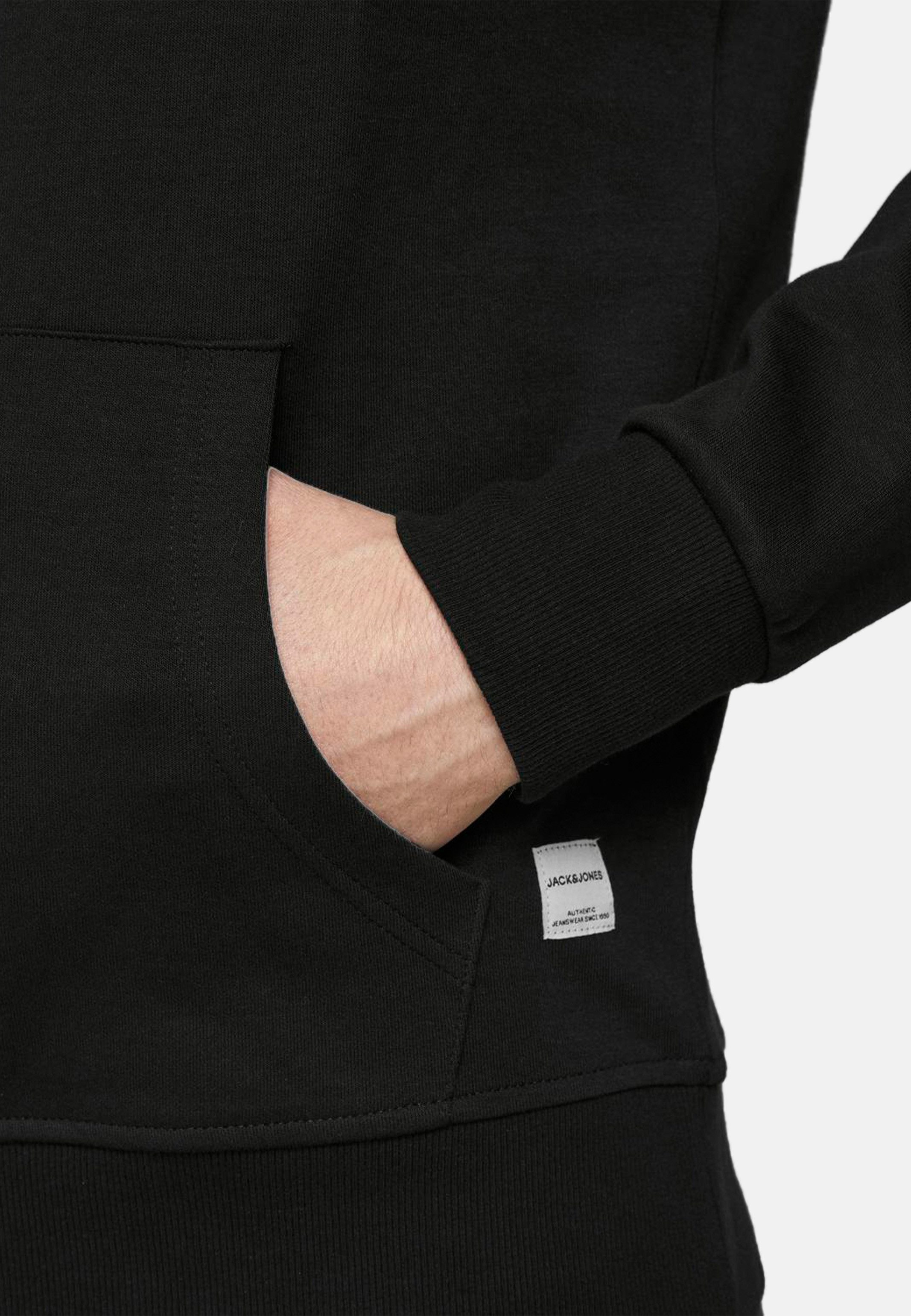 Jack & Jones Hoodie Basic (1-tlg) Sweatshirt / Hoodie - Baumwolle - Atmungsaktiv