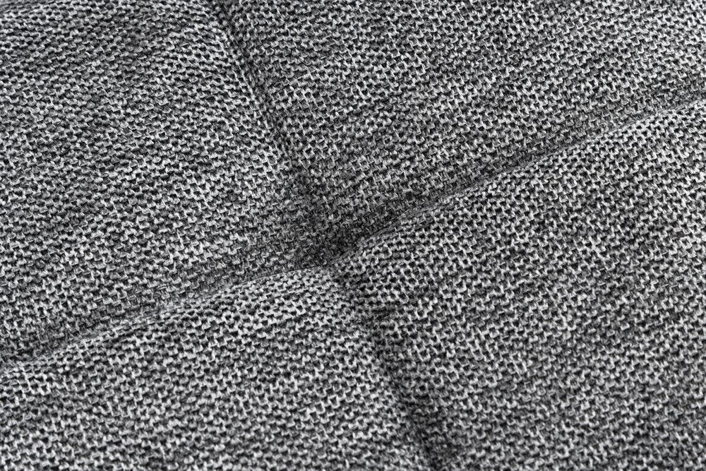 riess-ambiente Fußhocker SCANDINAVIA grau - Strukturstoff, Metallbeine, Schaumstoff-Polsterung (Einzelartikel, 1 St), Wohnzimmer · Metall · Scandinavian Design  – Bild 5 von 5