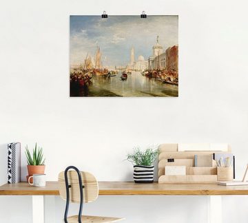 Artland Kunstdruck Venedig, Dogana und S. Giorgio Maggiore., Italien (1 St), als Leinwandbild, Wandaufkleber oder Poster in versch. Größen