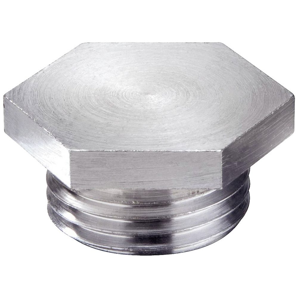 WISKA Verbindungsmuffe Wiska 10016783 VSM 18 Cr Verschlussschraube schlagfest M18 Metall N, VSM 18 Cr