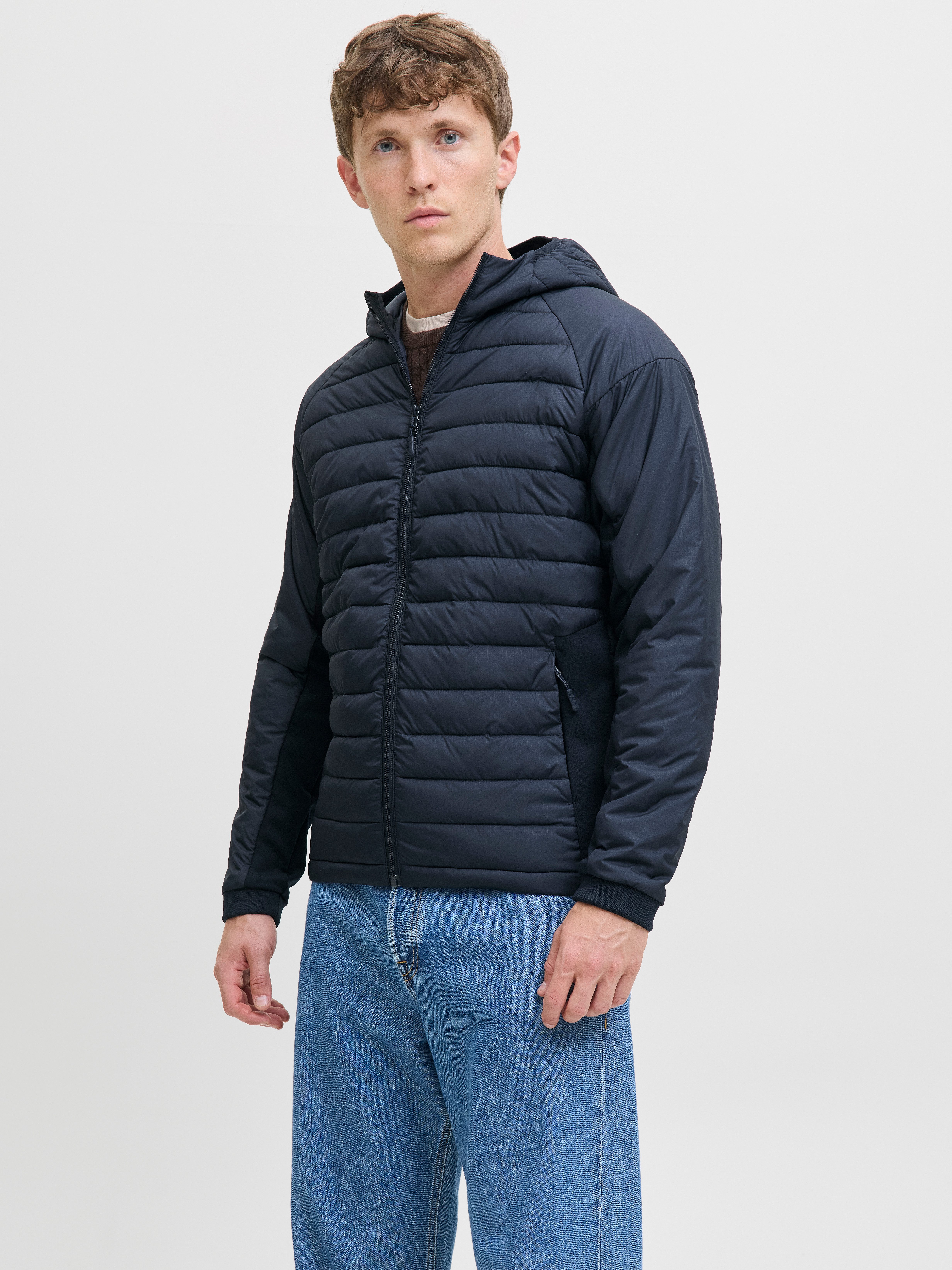 Jack & Jones Steppjacke JJESTATE HYBRID JACKET NOOS mit Kapuze günstig online kaufen